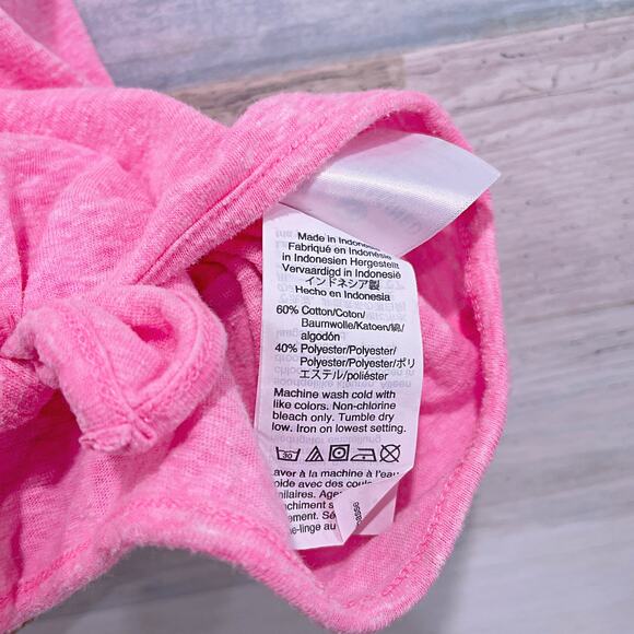 Crewcuts Tie Front Pocket Tee Pink Short Sleeve Slub Cotton J Crew Girls 14 - Picture 6 of 6